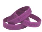 25 Purple Pancreatic Cancer Awareness Bracelets  High Quality Silicone Bracelets