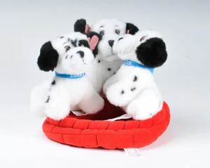 Disney 101 Dalmatians  plush 3 pups in a red hat - Picture 1 of 6
