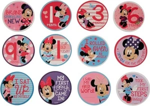 Disney Baby Girls Character Gift Set, Minnie Mouse Milestone Stickers - Picture 1 of 1
