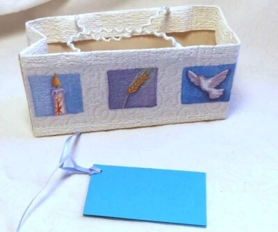 kleine Geschenktasche Zur Kommunion/Konfirmation/Taufe Handarbeit - Bild 1 von 3