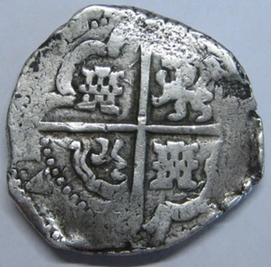 FELIPE IV 8 REALES MACUQUINA POTOSI BOLIVIA 1622-1649 COLONIAL ESPAÑA PLATA COB - Imagen 1 de 7