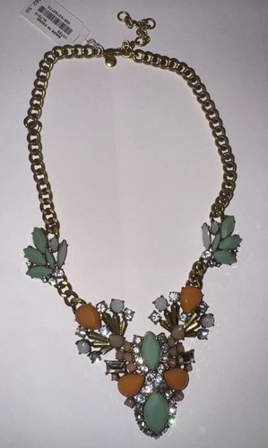 VETEMENTS J. Collana Crew Smalto Cristallo Multicolore Nuova Con Etichetta Nuova