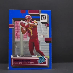 2022 Donruss NFL JAHAN DOTSON Rated Rookie RC Blue Press Proof #310 Eagles - Picture 1 of 2