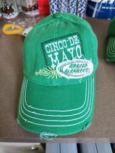 Bud Light Baseballkappe verstellbar Budweiser Cinco De Mayo distressed - Bild 1 von 3