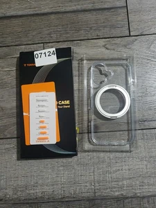 Torras 360° drehbare magnetische Ständer Hülle für iPhone 16 6,1", klar - Bild 1 von 7