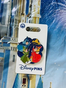 2025 Disney Parks Sleeping Beauty Fairies Flora Fauna Merryweather Crown OE Pin - Picture 1 of 1