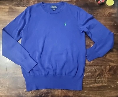 Ralph Lauren Boys Sweater Size Large 14/16 Blue Cotton - Image 1 of 3