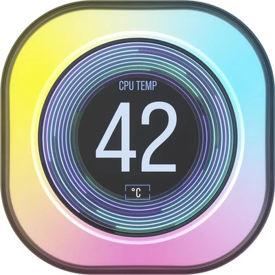 Corsair iCUE Link AIO LCD Screen Modul, Monitor 5.53 cm (2.1 Zoll), weiß, für iC - Bild 1 von 4