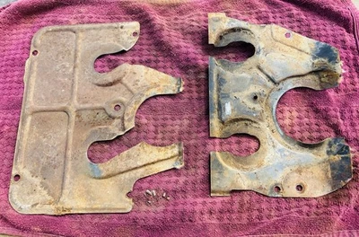 53-54 Pontiac Chieftain GM Piso Cortafuegos Columna de Dirección Cubierta Placas Pedal OEM Foto 1 de 2