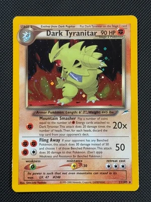 Dark Tyranitar 11/105 HOLO Pokémon Card WOTC Neo Destiny Unlimited Holo Rare - Image 1 of 4