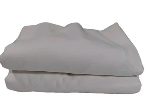 2 Vintage Artex 100% Cotton White 54 x 120 inch Tablecloth Small Stain Area - Picture 1 of 9