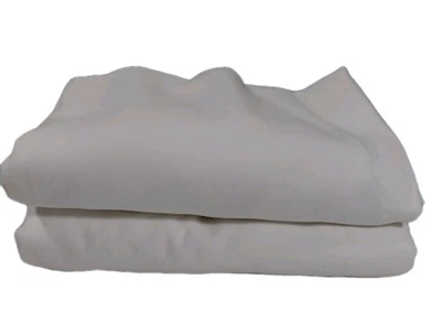 2 Vintage Artex 100% Cotton White 54 x 120 inch Tablecloth Small Stain Area - Image 1 of 4