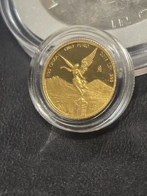 2018 1/20th Onza Proof Gold Libertad .999 Original Air Tight Holder CAMEO!! - Image 1 of 4