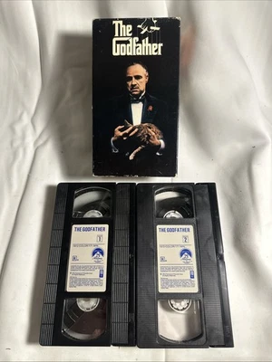 The Godfather - 2-Tape VHS Set - Paramount Pictures - Al Pacino - Marlon Brando - Image 1 of 2