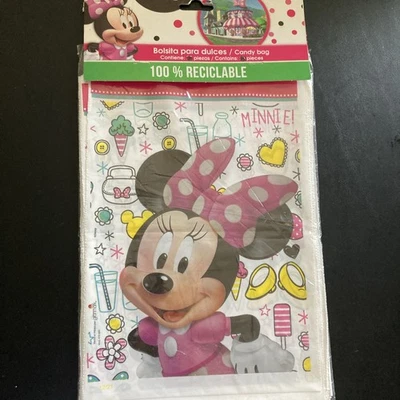Bolsas de botín de caramelos para regalos suministros de fiesta de cumpleaños Minnie Mouse 25 piezas Foto 1 de 4