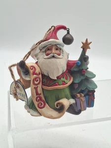 2013 JIM SHORE SANTA CLAUS CHRISTMAS ORNAMENT DATED & SIGNED 3.75" - Picture 1 of 4