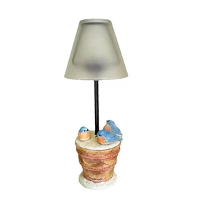 Marjolein Bastin Bluebirds Teelicht Windlichthalter Winter Schnee 12" in Punze - Bild 1 von 7