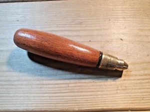 Vintage Wooden Handled Pin Vice Clamp Tools Woodworking Old Hand Tool Carpentry - Imagen 1 de 6