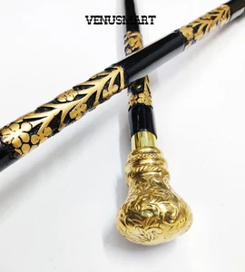 Unique Victorian Walking Stick Wooden Walking Cane For Men Women Old People Gift - Picture 1 of 6