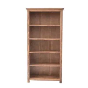 180 x 90cm 5 Shelf Tier Wooden Bookcase Antique Lacquer Shelving Storage Unit - Picture 1 of 12