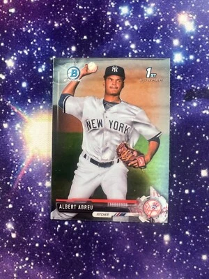 2017 Bowman Chrome Mini #BCP153 Albert Abreu New York Yankees - Image 1 of 2
