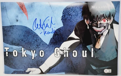 Ken Kaneki signed Tokyo Ghoul 11x17 Poster Austin Tindle Cover