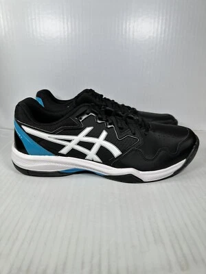 Talla 13 Asics Gel Dedicate 7 Zapatos Zapatilla Negro Blanco Azul 1041A223-004 NUEVO Foto 1 de 4
