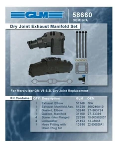 GLM 58660 Dry Joint Conversion Kit for 305 & 350. 4 " riser. Converts dry to wet - Picture 1 of 6