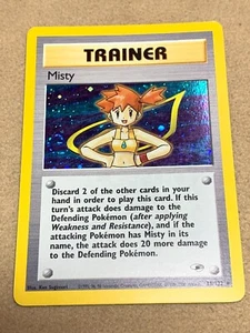 NM (Unlimited) Pokemon MISTY Card GYM HEROES Set 18/132 Holo Rare Trainer - Picture 1 of 9
