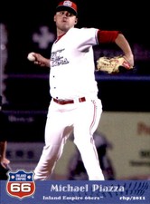 2011 Inland Empire 66ers Grandstand 28 Michael Piazza Port St Lucie Florida Card