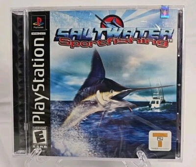 Saltwater Sport Fishing - PS1 Playstation Game Black Label - BRAND NEW SEALED - Image 1 of 4