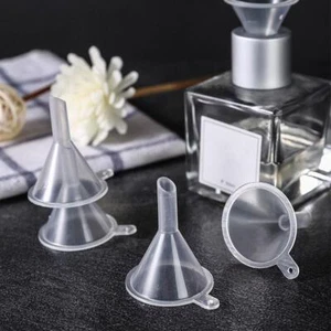 2/6Pcs Mini Small Plastic Funnels For Perfume Liquid Oil Empty Filling USD - Picture 1 of 14