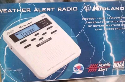 Midland WR-100 All Hazards Alert Weather Radio NOAA Storm Warning Open Box - Image 1 of 4