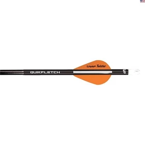 Revolutionary Quikfletch Twister Fletching: 2-Inch Size, 3 Vanes, 6 Pack - Picture 1 of 2