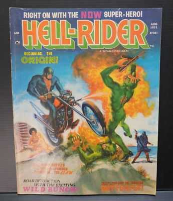 Hell Rider # 1 Ghost Rider Prototype 1st Butterfly & Brice.Skywald 1971 NICE - Image 1 of 3