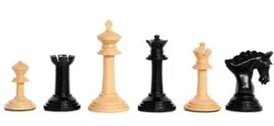 The Sandicci Luxury Chess Set - Pieces Only - 4.0" King - Genuine Ebony - Picture 1 of 1