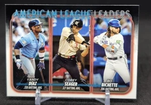 π₯ Topps 2024 Series One 2023 American League Batting Avg Leaders #149 - Picture 1 of 2