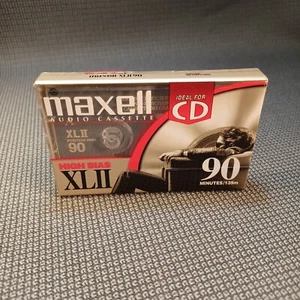 Cassette de audio sellado Maxell 90 minutos High Bias XLII 90 ideal para CD - NUEVO - Imagen 1 de 4
