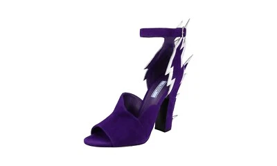 PRADA Suede Thunderbolt Sandals Pumps - 1X854L - Purple NEW -  US 8.5 EU 38,5 39 - Image 1 of 4