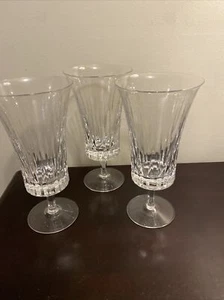 VTG GORHAM RICHELIEU-RONDO CRYSTAL ICE TEA GLASSES SET OF THREE - Picture 1 of 5