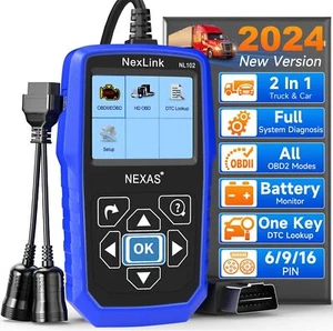 NEXAS NL102 Heavy Duty Truck Scanner OBD EOBD HDOBD All System Diesel Diagnostic - Picture 1 of 14