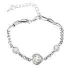 Crystal  Bracelet Bangle Love Valentine's Day Wedding Bridal Women Jewelry