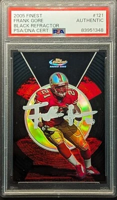 FRANK GORE Rookie Auto 2005 Topps Finest Moments Black Refractor RC SP /99 - Image 1 of 4