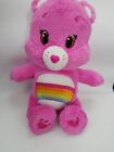 CHEER BEAR CARE BEAR 33CM 2016 RAINBOW ON BELLY PINK BEAR CHARACTERS FROM CLEVE