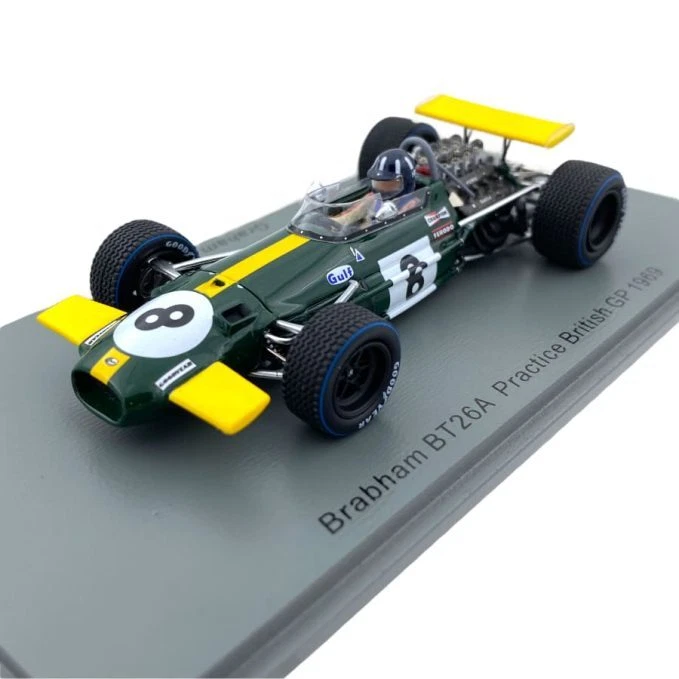 Modellino F1 Spark Model 1/43 Brabham BT26A Practice British GP 1969 #8 G. Hill - Immagine 1 di 4