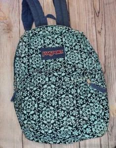 Mochila JanSport Originals JS00TRS7 Azul Aqua Mandala Estilo Terciopelo - Imagen 1 de 7