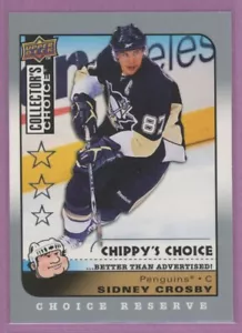 2008 08-09 COLLECTOR'S CHOICE RESERVE CHIPPY'S PENGUINS SIDNEY CROSBY #297 - Foto 1 di 1