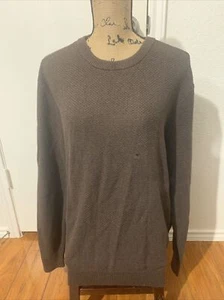 Express XL Herren Strickpullover Pullover Braun 100% Baumwolle Neu mit Etikett - Bild 1 von 11