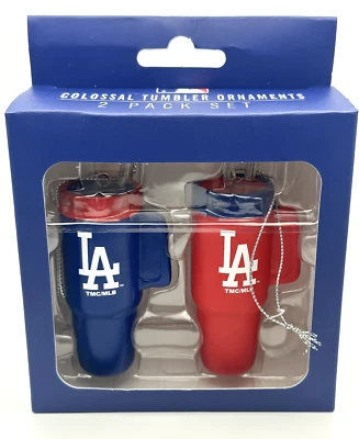 MLB Los Angeles Dodgers Ornaments Colossal Tumbler Ornaments 2 pack NIB - Image 1 of 4
