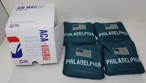 ACA Cornhole American Cornhole Pro Bags Official Gear Philadelphia Green 4 Pack - Picture 1 of 6